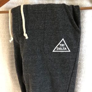 Charcoal Grey Tri Delta Joggers
